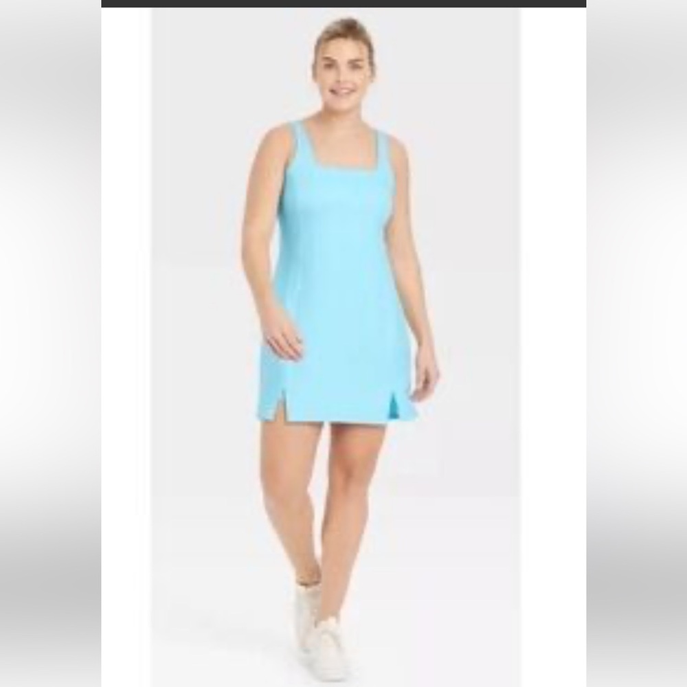 NEW All in Motion Light Blue Activewear Dress Shorts NWT Medium Tennis Leisure